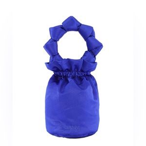 Ganni Satin Knots Top Handle Purse - Like New!
